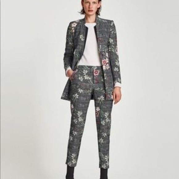 Zara Jackets & Blazers - SOLD Zara Jacket High-Quality Business Core Embroidered Fabric Blazer Med